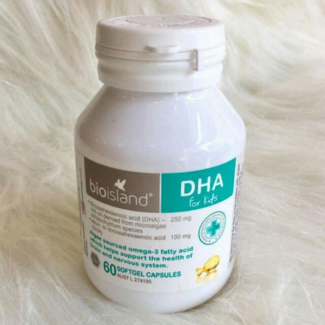 Dầu cá DHA Bio Island 60viên của Úc