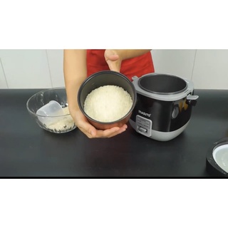 Nồi cơm điện mini MASUTO MS - compact12 lòng niêu 1,2l có thể nấu 2-3 người ăn