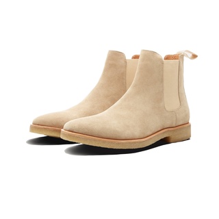Chelsea boots da lộn màu tan boots nam tăng cao bí mật