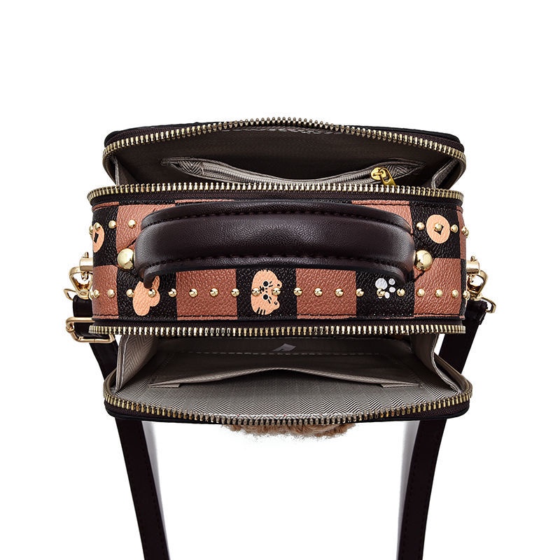 Túi Đeo Chéo Hình Vuông Cỡ Lớn Phong Cách Phương Tây Thời Trang Sang Trọng Chất Lượng Cao Cho Nữ