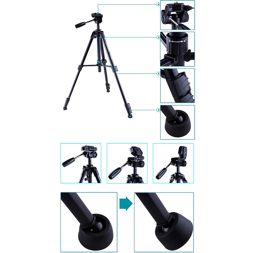 Chân máy ảnh - Tripod Yunteng VCT 690RM