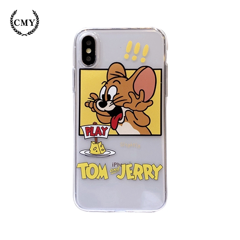 Ốp điện thoại in hoạ tiết hoạt hình Tom/Jerry cho iPhone11 11Pro 11pro Max X XR XS XS MAX 6 7 8 plus SE | BigBuy360 - bigbuy360.vn