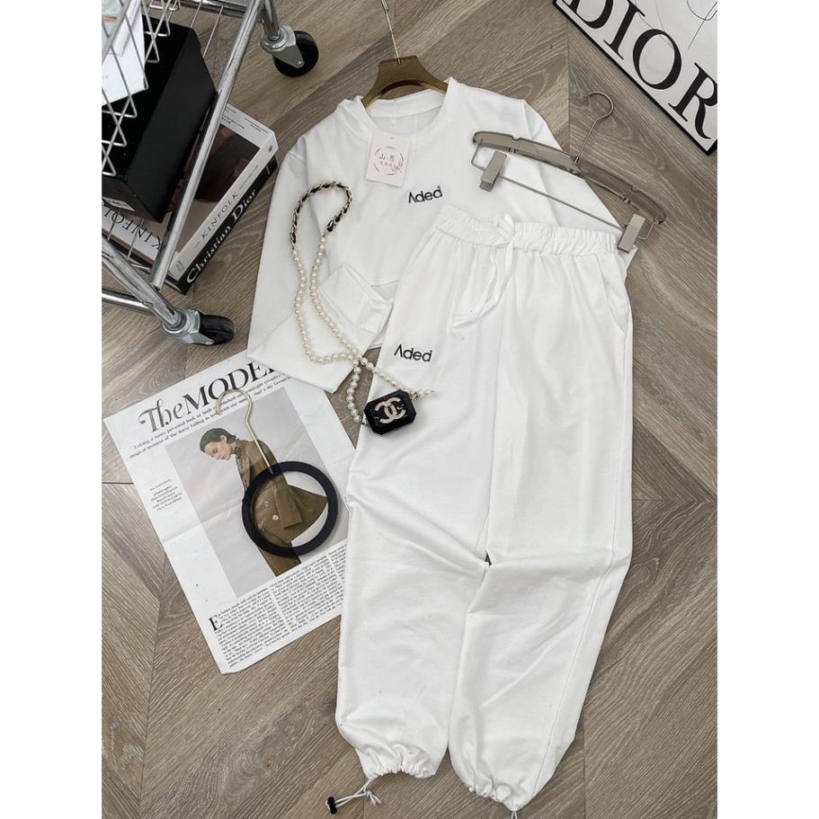 [ 𝐅𝐑𝐄𝐄 𝐒𝐇𝐈𝐏 ] SÉT 3 MÓN THỂ THAO THÊU CHỮ CROPTOP QUẦN BOOM