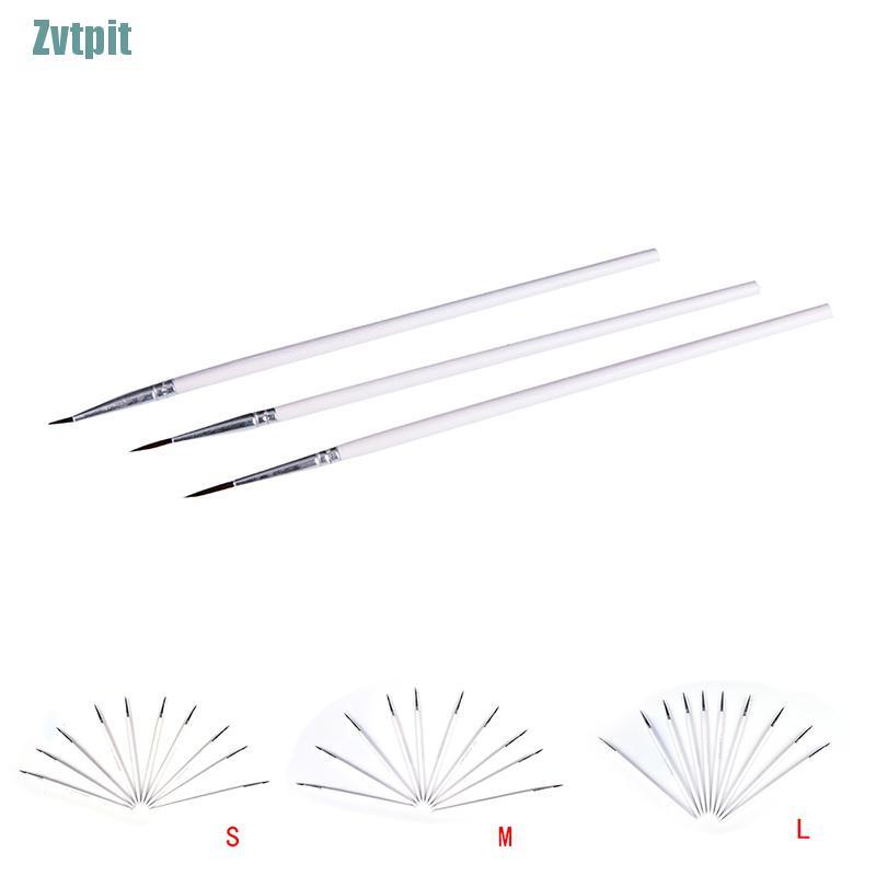 Set 10 cọ vẽ tranh màu trắng chuyên dụng chất lượng cao