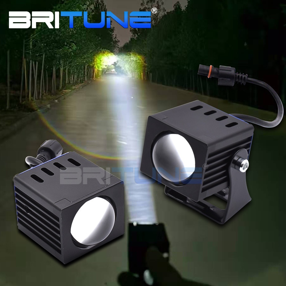 Đèn Pha LED PTF 3000K / 5000K Chống Thấm Nước Chuyên Dụng Cho Xe Mô Tô