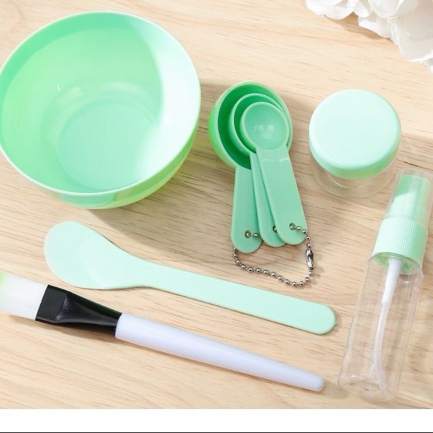 Bộ bát trộn mặt nạ 9 món dụng cụ trộn mặt nạ chiết đồ trang điểm siêu tiện lợi