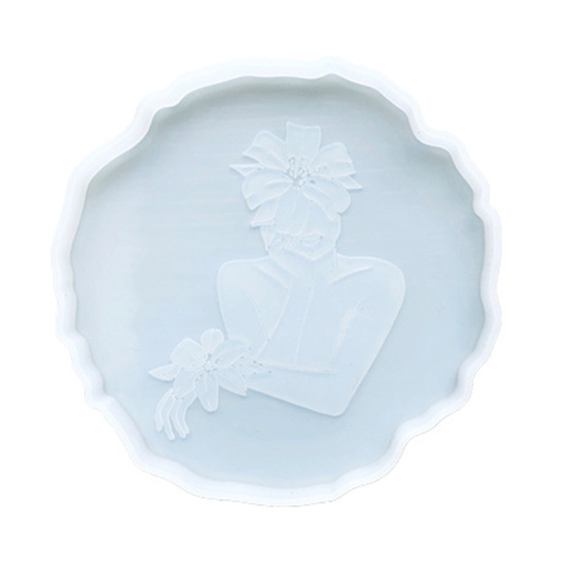 Khuôn Silicone Làm Đế Lót Ly Bằng Resin Epoxy Hình Cơ Thể Người