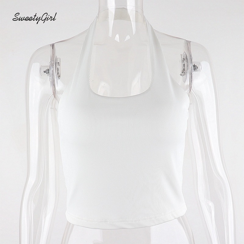 Áo sát nách thể thao cổ chữ u màu trơn thời trang cho nữ