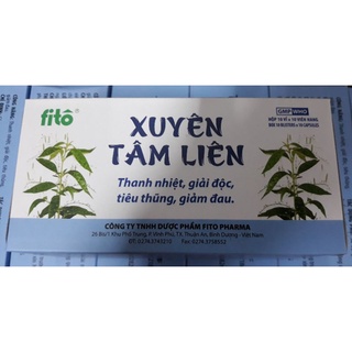 Xuyên tâm liên hộp 100 viên.