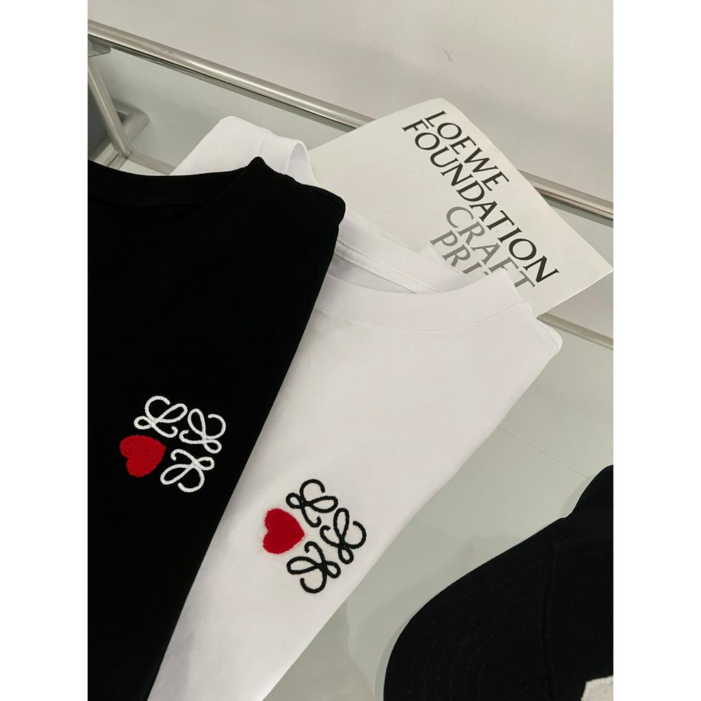 Loeme Áo Thun Cotton UNISEX in Hình Trái Tim Tình Yêu Anagram