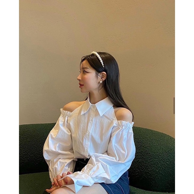 Áo sơ mi khoét vai kiểu korea ( HÀNG LOẠI 1)(MS2641) | BigBuy360 - bigbuy360.vn