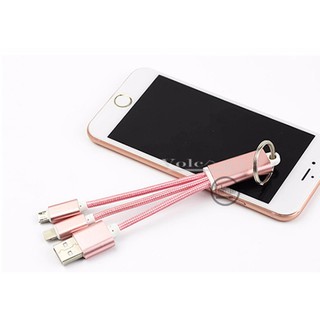 Móc khoá cáp điện thoại đa năng