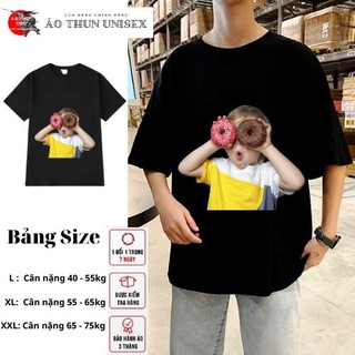 Áo thun nữ ADLV unisex đủ mẫu DONUTS,áo thun form rộng tay lỡ cá tính KAKISHOP - KAKI 15