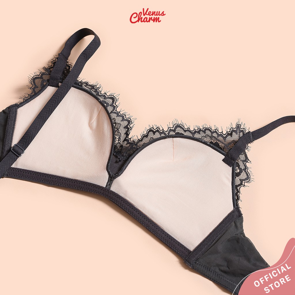 Áo lót ren không gọng quả ngang sexy Venus Charm V202 thiết kế mút mỏng nhẹ cho ngực vừa và lớn | BigBuy360 - bigbuy360.vn