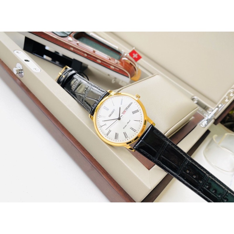 Đồng hồ nam dây da Orient FUG1R007W6