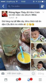 0,5 kg Bột ăn dặm thô Cầu Bình An