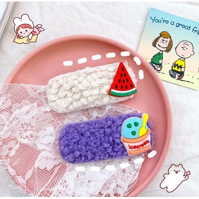 Set 5 Kẹp Tóc Hình Bông Hoa Nhiều Màu Sắc Dễ Thương Cho Bé Gái