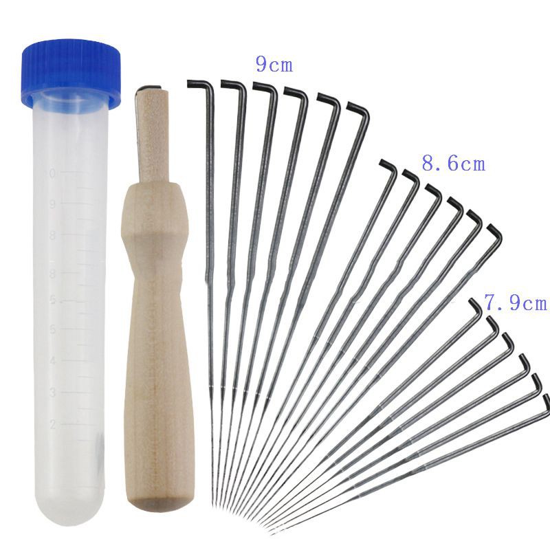 bbyes 18 cái DIY Len Felting Kim Xử lý nỉ Dụng cụ khởi động