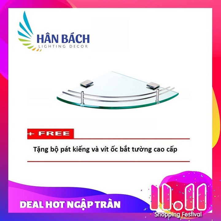 Kệ kính góc 1 tầng