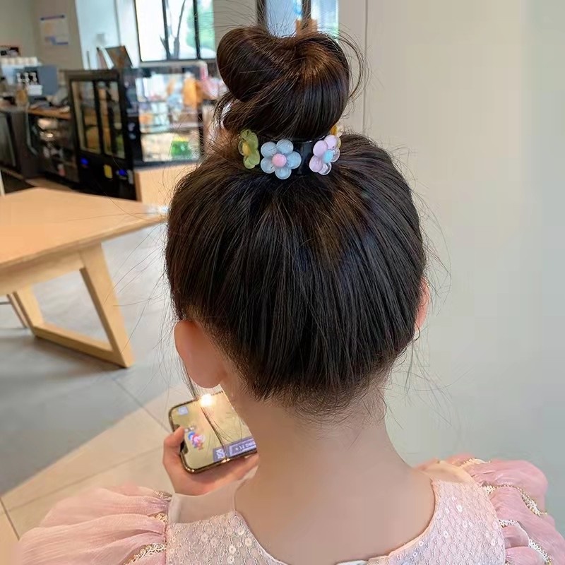 Kẹp Tóc Đuôi Ngựa Cố Định Lưng Cao Thời Trang Mùa Hè Cho Bé Gái Giá Rẻ