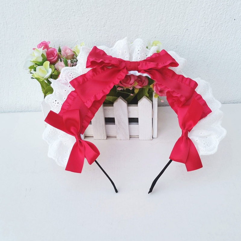 Băng Đô Nơ Cài Tóc Handmade Phong Cách Lolita