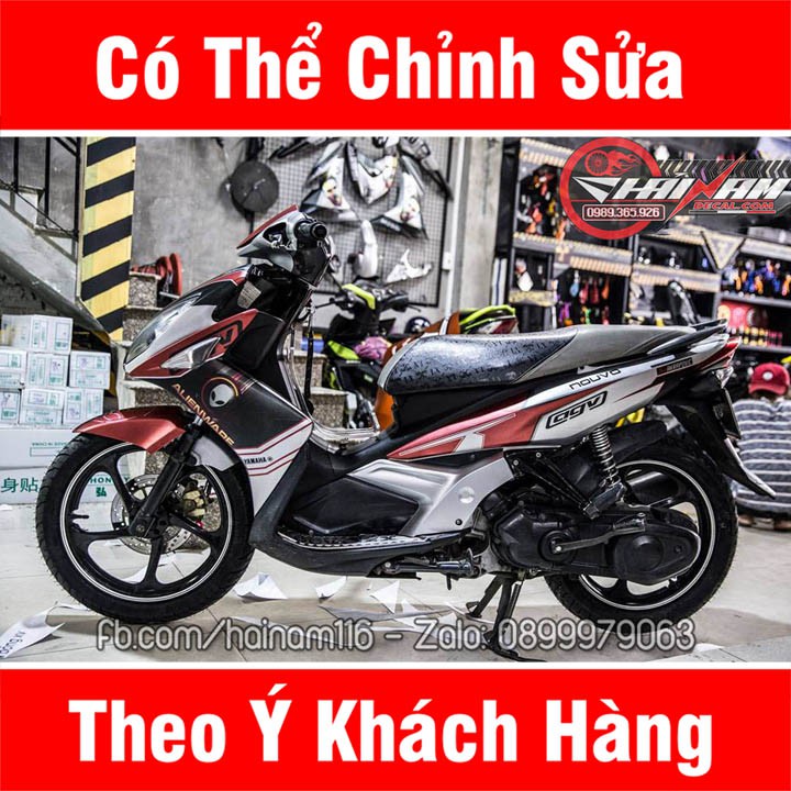 Tem Trùm Nouvo Bạc Đỏ Đen Alineware