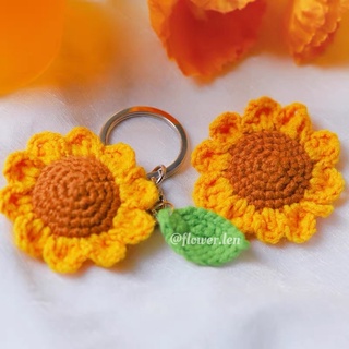 Móc khoá hướng dương len handmade- Móc khoá len handmade by flower.len