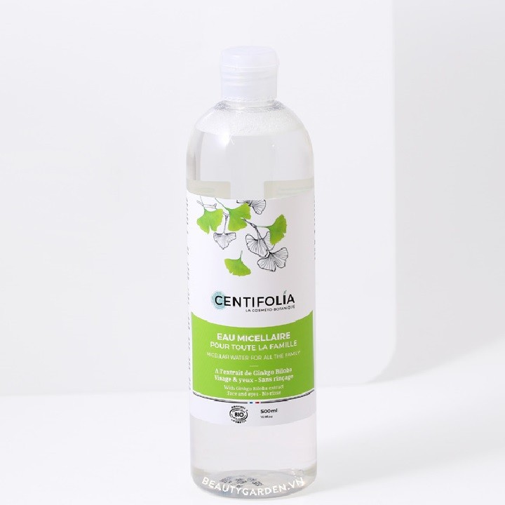 Nước tẩy trang rau má Centifolia Micellaire Water Pháp 500ml