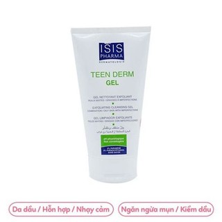 Sữa rửa mặt giảm nhờn và ngăn ngừa mụn Teen Derm Gel 150ml