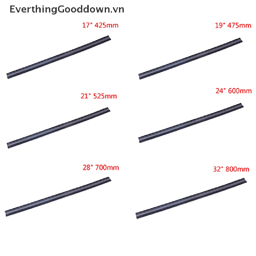 Everthinggooddown Set 2 Lưỡi Gạt Nước Bằng silicone Không Khung Cho Kính Chắn Gió Xe Buýt