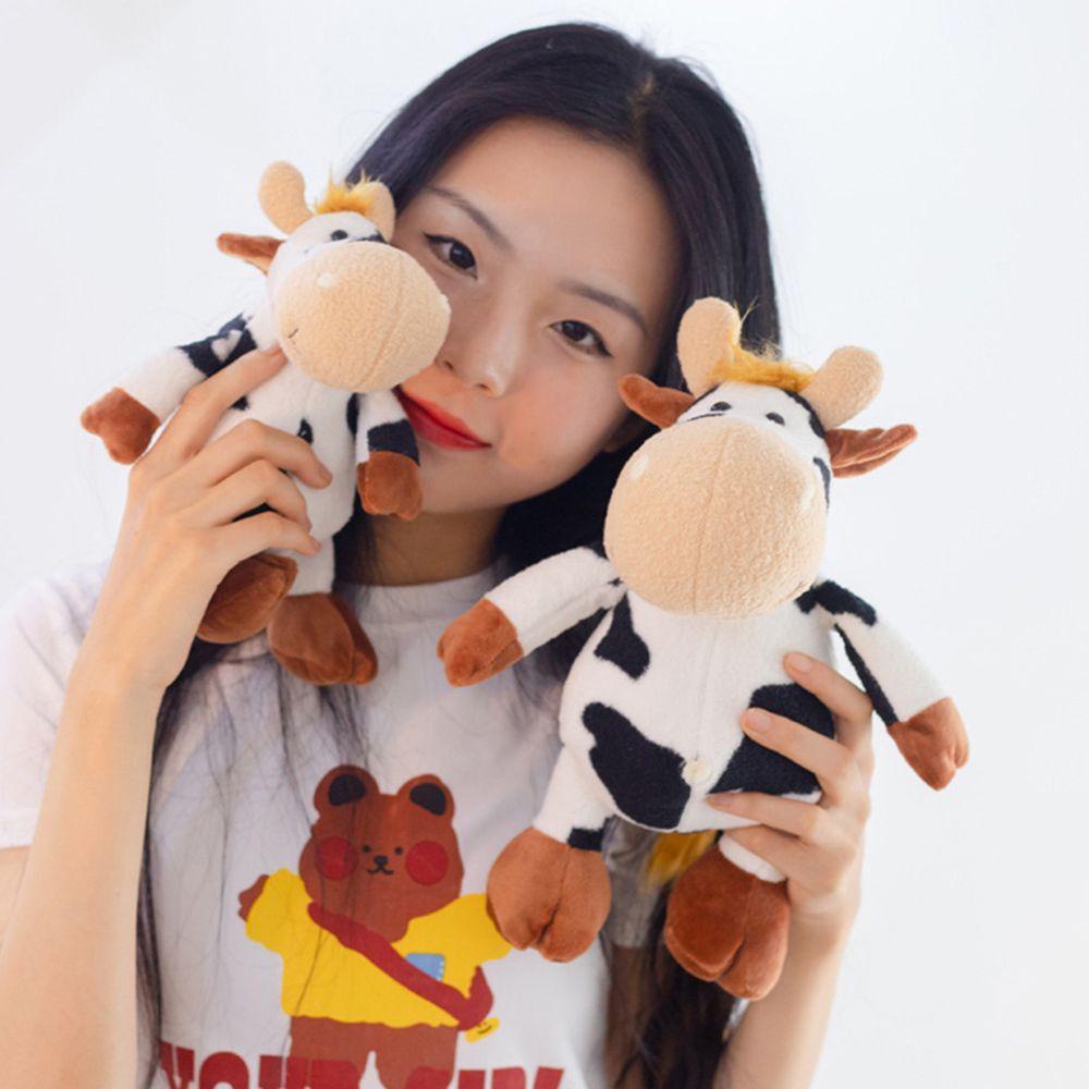 Thú Nhồi Bông Hình Bò Sữa Hoạt Hình Sáng Tạo 20-35cm