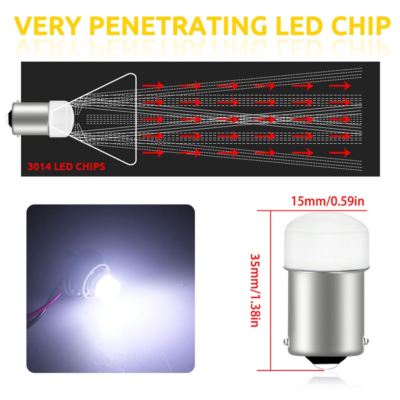Bóng Đèn LED Xe Hơi Kevanly 1156 1157 BA15S P21W BAY15D P21/5W R5W R10W Chất Lượng Tốt