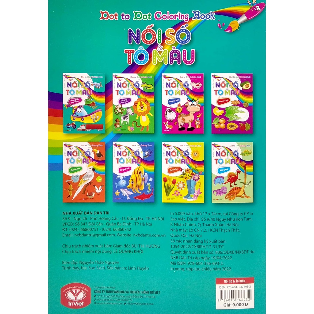 Sách Dot To Dot Coloring Book - Nối Số &amp; Tô Màu - Phương Tiện Giao Thông