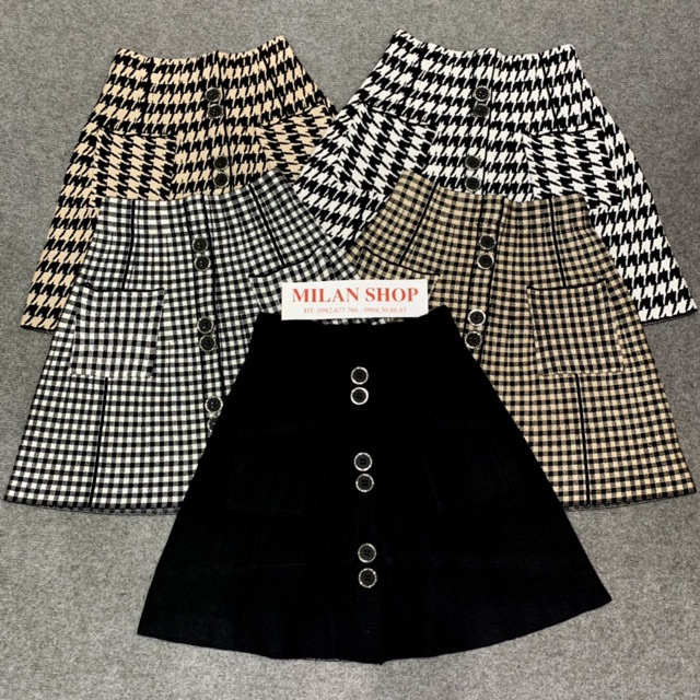 Chân váy len ngắn có túi nhiều kiểu nhiều màu siêu xinh. | BigBuy360 - bigbuy360.vn