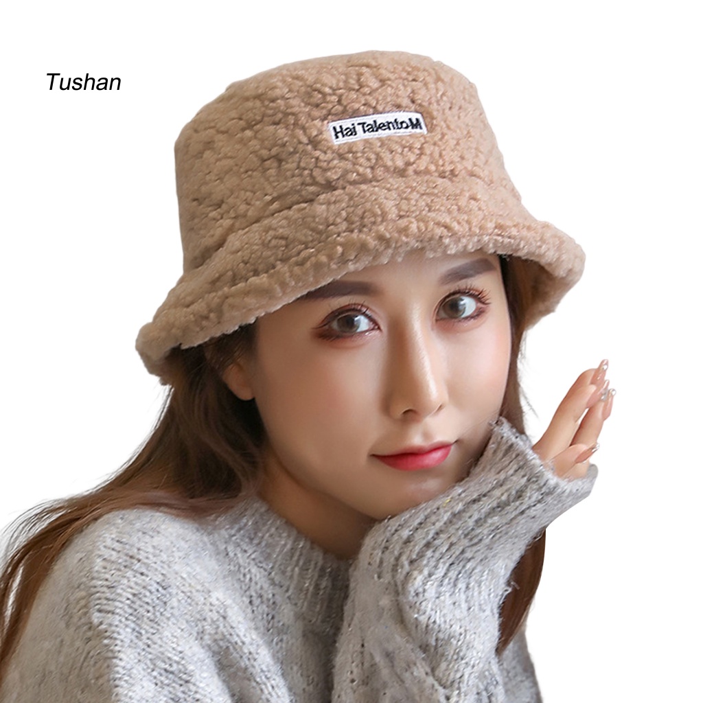 Mũ Bucket Chất Liệu Dày Dặn Thời Trang Mùa Đông Cho Nữ