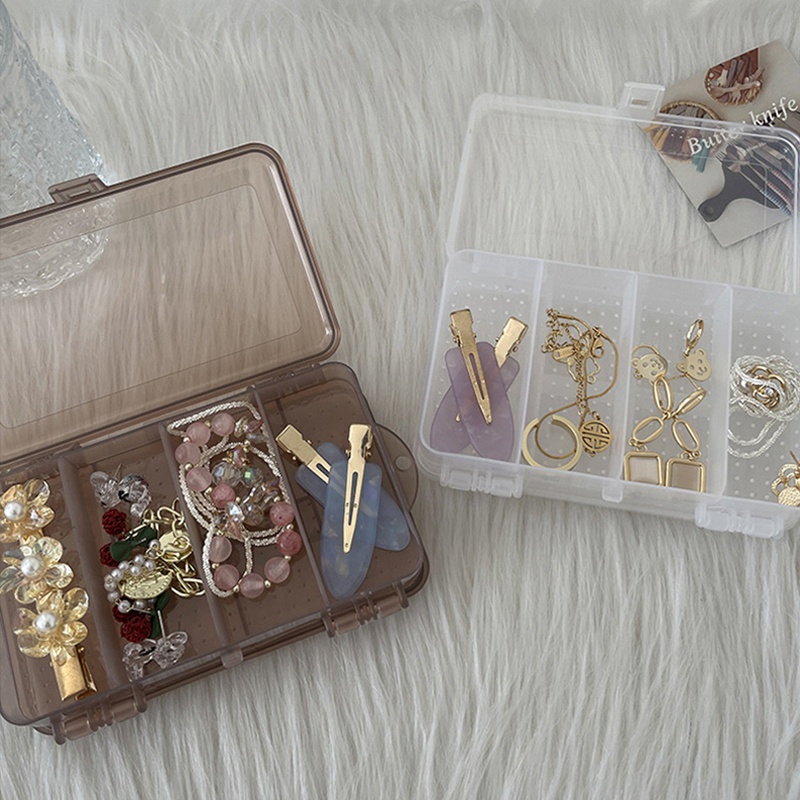 Hộp Đựng Trang Sức Trong Suốt Hai Tầng Tiện Dụng