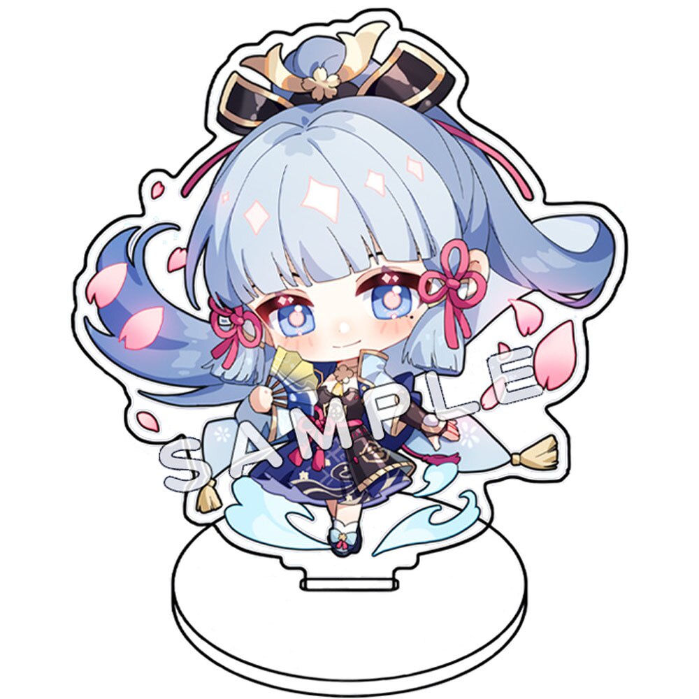Mô Hình Standee Anime Anime Genshin Impact Shogun Zhongli Xiao Chất liệu Acrylic trang trí góc học tập bàn làm việc