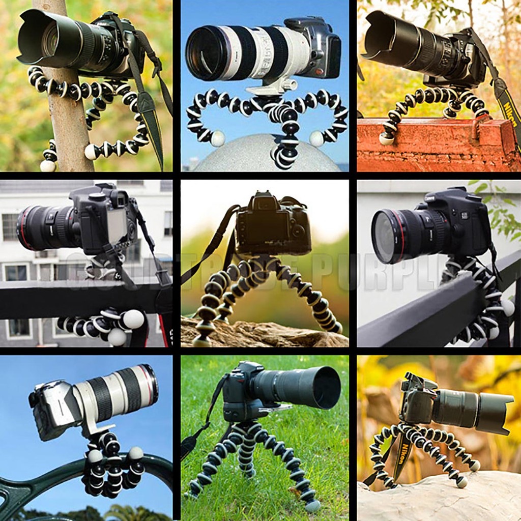 Bộ chân máy ảnh tripod bạch tuộc loại lớn và Hạt nước cân bằng