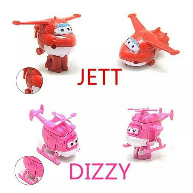 Set 8 Mô Hình Đồ Chơi Nhân Vật Siêu Anh Hùng Trong Phim Hoạt Hình "super Wings" 2 Pose "