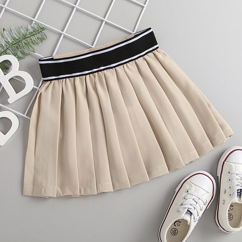 Chân Váy Xếp Ly Màu Sắc Xinh Xắn Thời Trang Xuân Hè Cho Bé Gái