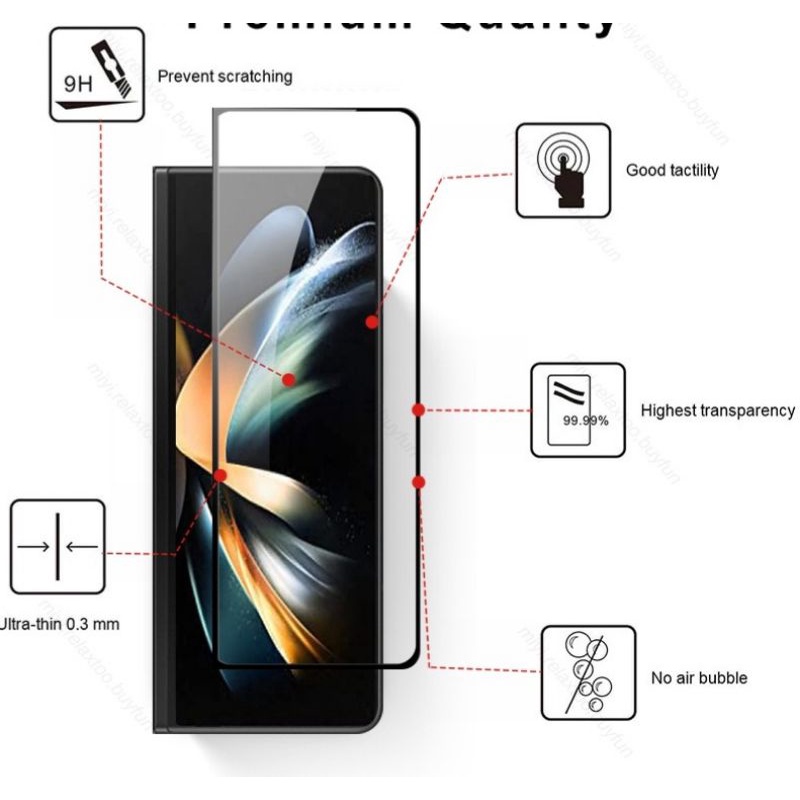 Kính cường lực Samsung Z Fold 4 / fold 2 / Fold 3 / Z FOLD 5 bảo vệ màn hình