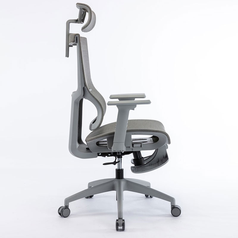 Ghế Công Thái Học Bảo Vệ Cột Sống, Ghế Văn Phòng Chân Xoay 360 Độ Điều Chỉnh Độ Cao Có Tựa Gáy Ergonomic Warrior WEC504