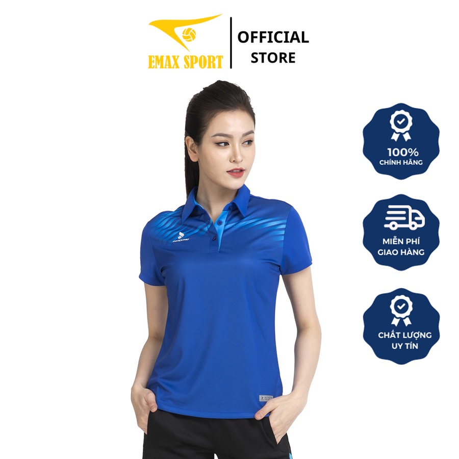 Áo Tennis Cổ Bẻ Nữ Donexpro Vải Thun Mè Caro Thoáng Khí, Thoát Hơi Nhanh, Không Bám Bụi AC - 3640