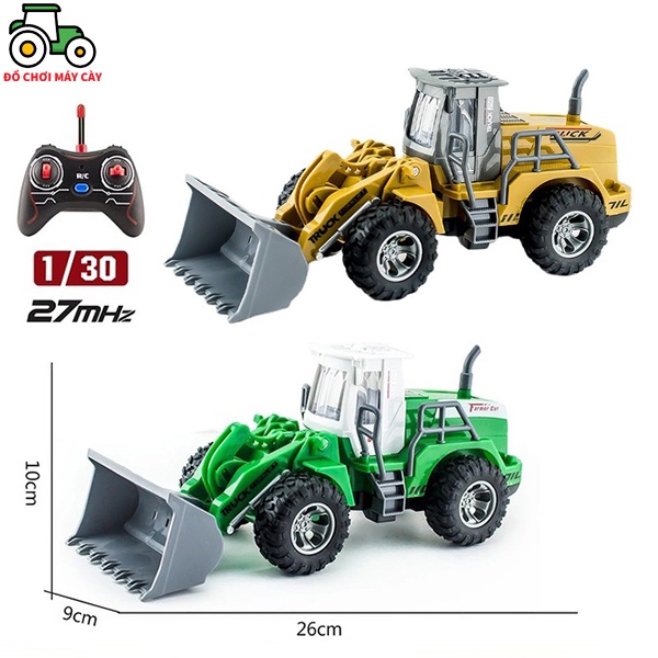 Máy ủi điều khiển từ xa (RC), xe máy cày đồ chơi, xe công trình, mã hàng MTC01