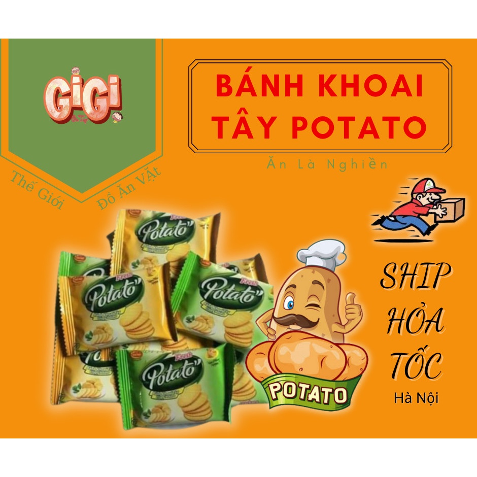 500g Bánh Khoai Tây Potato Minh Phát Bánh Quy Đậm Vị Đồ Ăn Ngon Giá Rẻ.