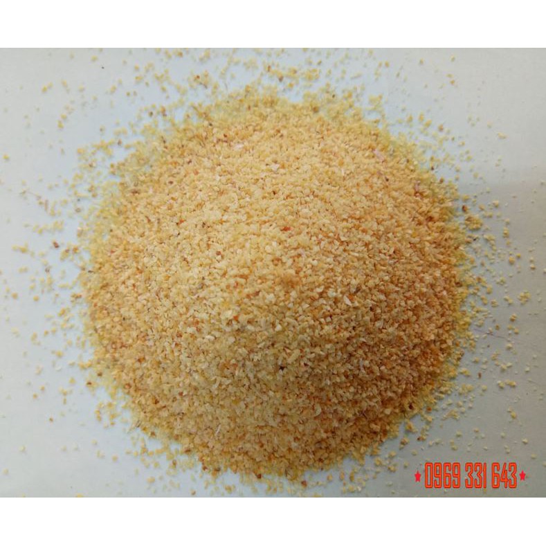 1Kg Bột tỏi dạng hạt nguyên chất 100%, khô thơm tự nhiên dùng cho xúc xích, giò chả, nem chua