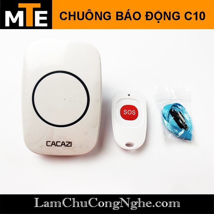 Chuông báo động không dây Cacazi A10 cho người già, người khuyết tật...