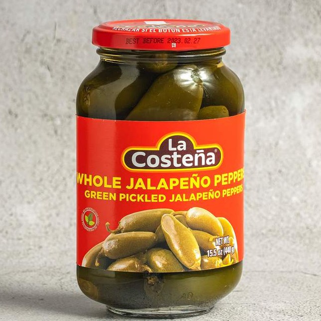 Ớt Trái Ngâm La Costena Whole Jalapeno Peppers 440g