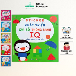 Sách - Sticker phát triển chỉ số thông minh IQ cho bé 2-6 tuổi - NPH Pingbooks