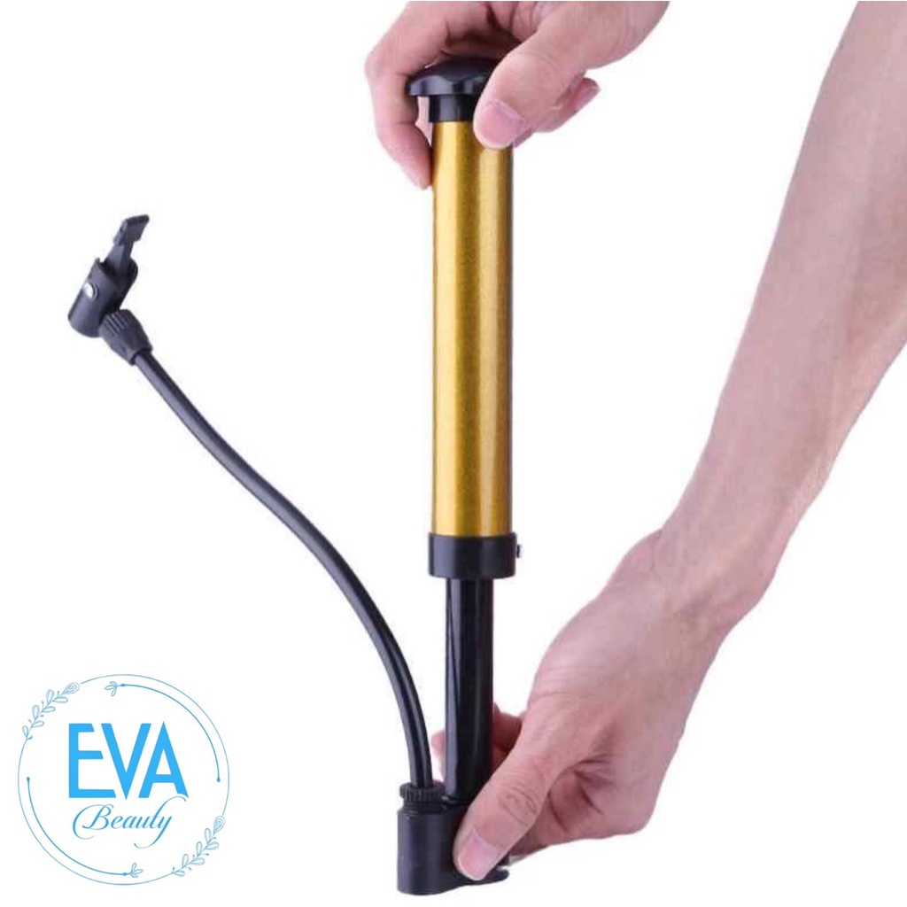 Bơm Tay Mini Cho Xe Đạp Xe Máy Loại Ống Thép Tỉnh Điện/Ống Bơm Mini Bơm Banh Bơm Bóng Tiện Lợi M863